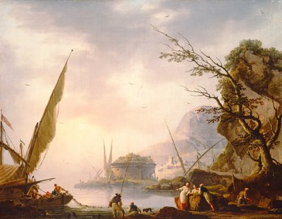 Scena costiera meridionale, 1753 da Charles Francois Lacroix de Marseille